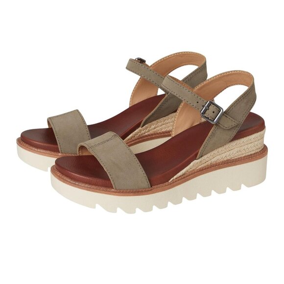 Mia Shoes - NWT Mia Womens Ophidia Round Toe Strappy Sandal GS1591002 Taupe Brown 8M